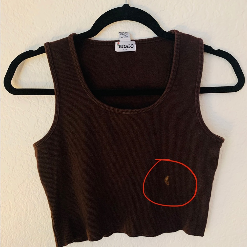 Brown tank top